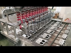 Curry block tray cutting dotted line filling and sealing machine