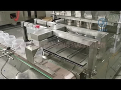 Popcorn plastic bucket measuring cup filling and sealing machine with capping