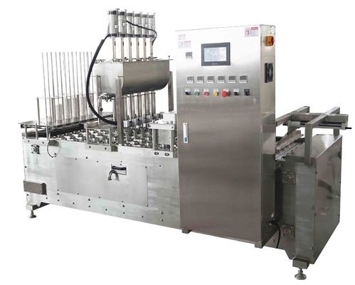 2.2KW Automatic Plastic Cup Sealing Machine High Accuracy Liquid Filling Machine
