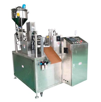 Auto Rotary Cup Filling Sealing Machine Spoon Honey Cup Filling Plastic Packing