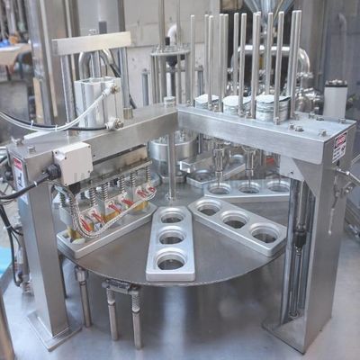 Stainless Steel Plastic Cup Sealing Machine 20-40pcs/Min With PLC Control