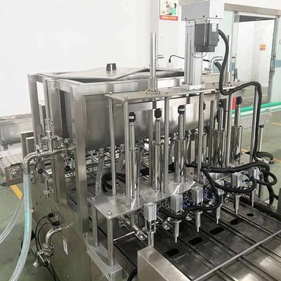 Stainless Steel MAP Tray Filiing Sealing Machine 0.4-0.6Mpa Air Pressure