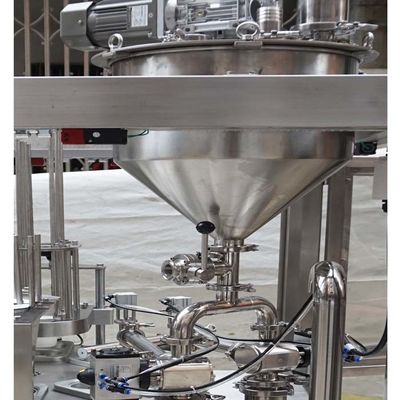 16cups/Min Rotary Cup Filling And Sealing Machine For Food And Beverage