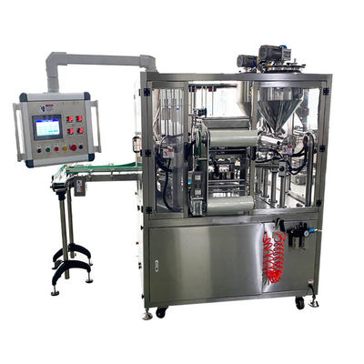 12-22trays/Min MAP Tray Sealing Machine For Yogurt Pudding Packing
