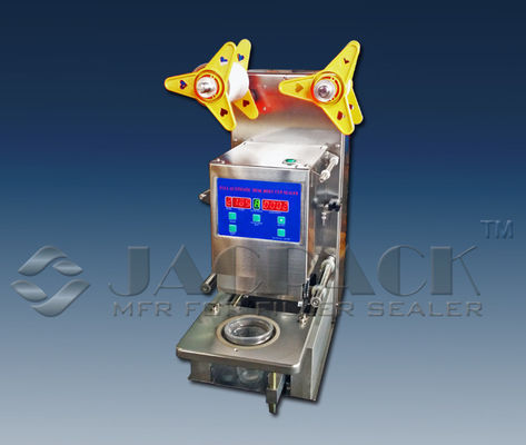 Automatic Yogurt Cup Filling Sealing Machine 3000-4000pcs/h 0-85.C Temperature
