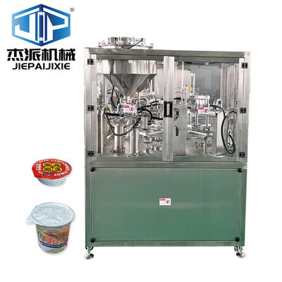 1800-2000 Cups/H Yogurt Water Juice Cream Honey Sauce Cup Filling Sealing Machine