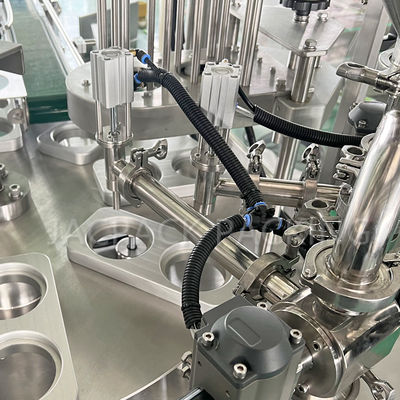 1800-2000 Cups/H Yogurt Water Juice Cream Honey Sauce Cup Filling Sealing Machine