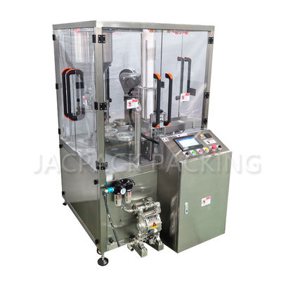 High Precision Rotary Cup Filling Sealing Machine 20-100ml Capacity 220V Power Supply