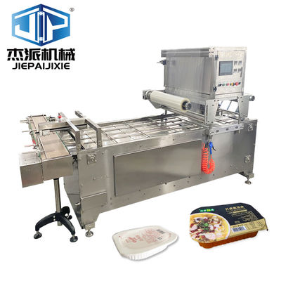 Packaging Form Tray / Bowl / Container Automatic Tray Sealing Machine Stainless Steel