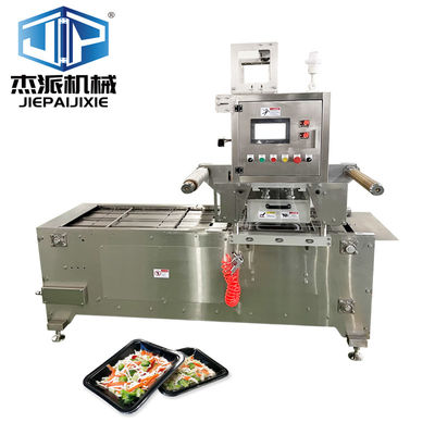 Automatic Tray Skin Packaging Sealing Machine for Fried Noodle Packaging Packaging Form Tray/Bowl/Container Applied Range 2100×900×1700mm