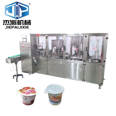 Touch Screen Operation System Plastic Cup Filling Sealing Machine with ±1% Filling Error