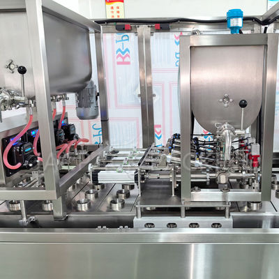 Touch Screen Operation System Plastic Cup Filling Sealing Machine with ±1% Filling Error