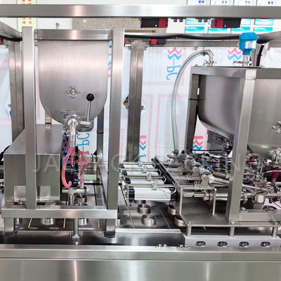 Touch Screen Operation System Plastic Cup Filling Sealing Machine with ±1% Filling Error