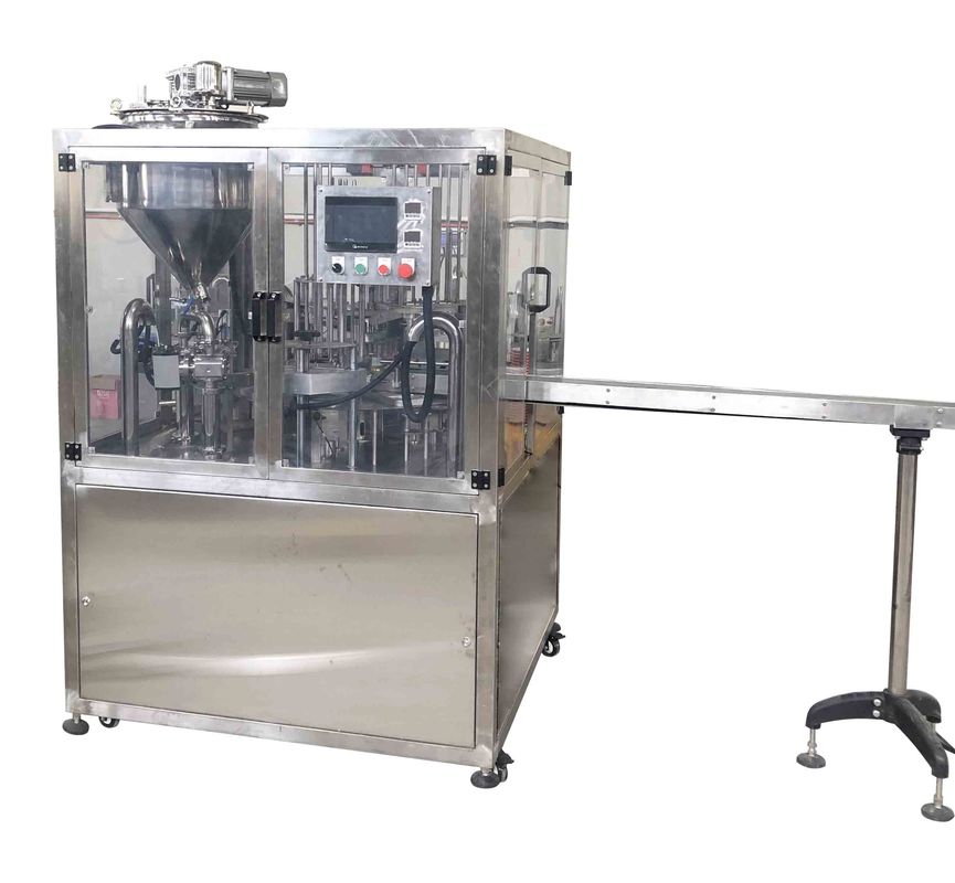 Double Heads Rotary Cup Filling Sealing Machine Plastic Tube Ketchup Sauce Cup Filling Sealing