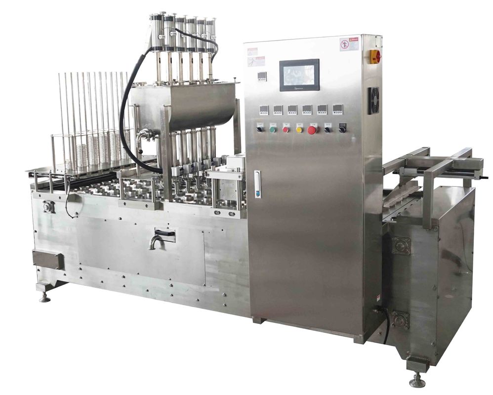 2.2KW Automatic Plastic Cup Sealing Machine High Accuracy Liquid Filling Machine