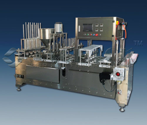 Gas Flushing Plate Top Liquid / Sauce Form Fill Seal Machine For Food / Beverage Industry