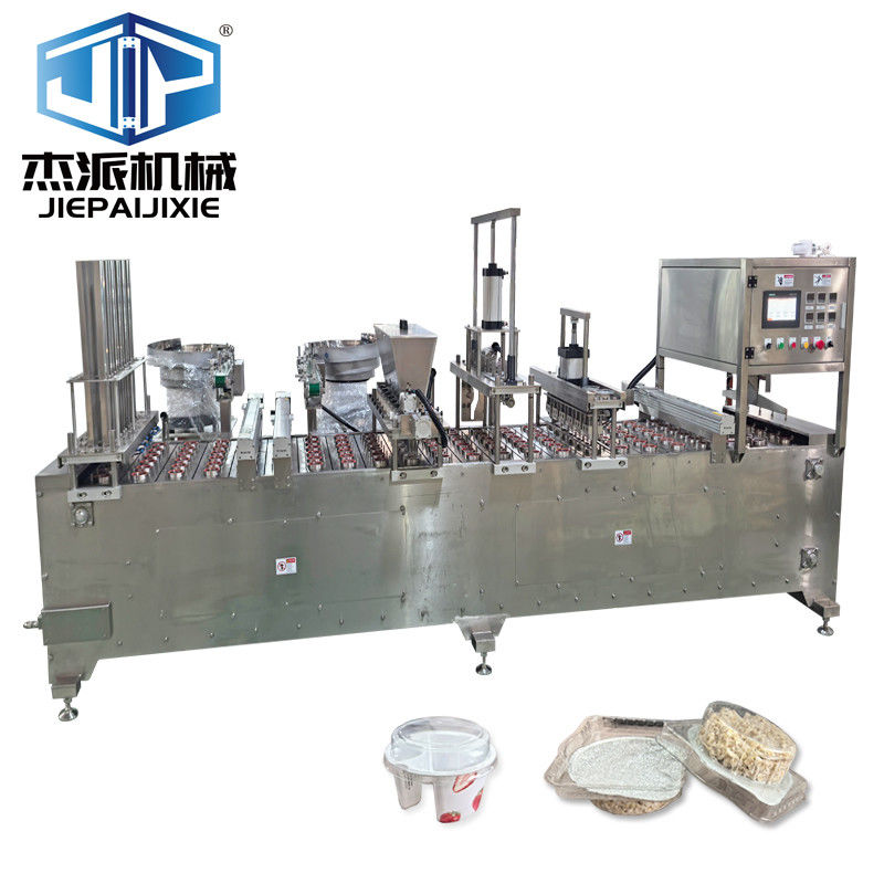 Automatic Oat Cap Measuring Cup Quantitative Filling Sealing Machine With Spoon Feeding