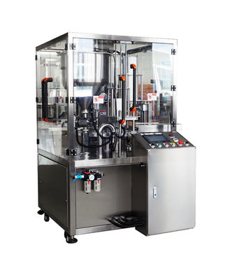 Automatic Rotary Cup Filling Sealing Machine PLC Control For Yogurt