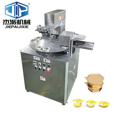 800trays/hour Capacity Rotary Food Tray Sealing Machine For Snack Dry Food Tray